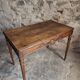 French antique writing desk in walnut, Louis XVI style, late 19th century, circa 1880–1900.