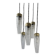 Old vintage 5-light cascade chandelier