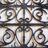 Set of 3 19th century cast iron railings