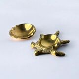 Regency turtle ashtray in bronze, Spain, 1980s