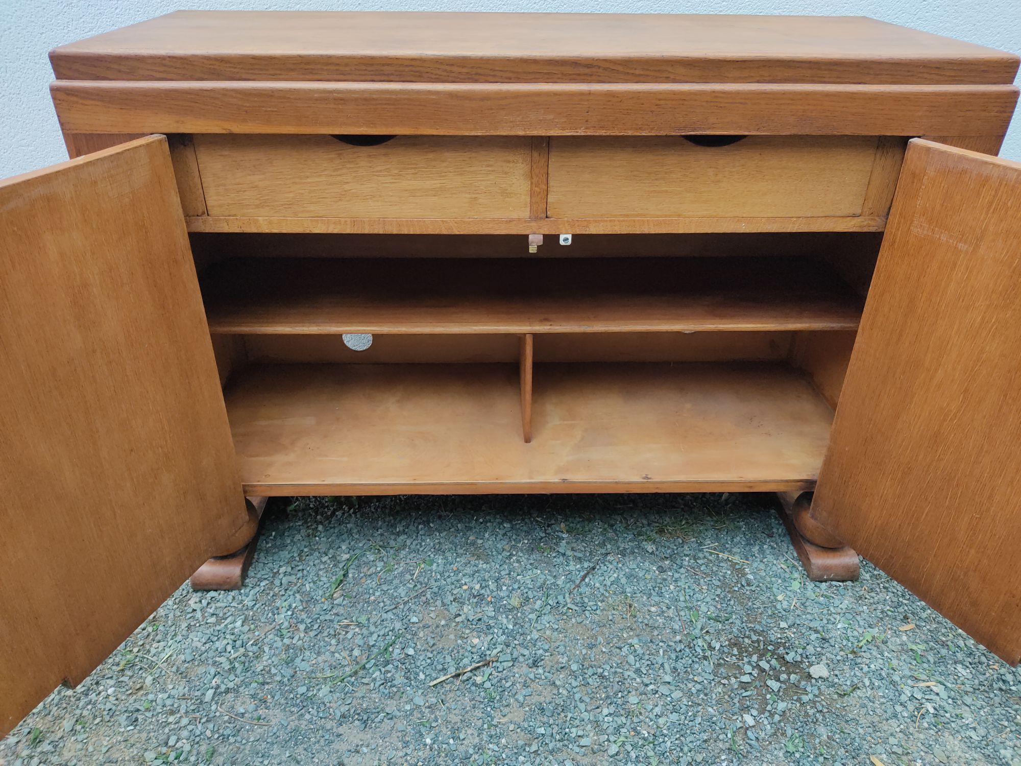 Piece of furniture 1940 in oak veneered