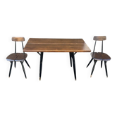 Ensemble Table et chaises d'llmari Tapiovaara Pirkaa