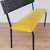 Vintage upholstered bench
