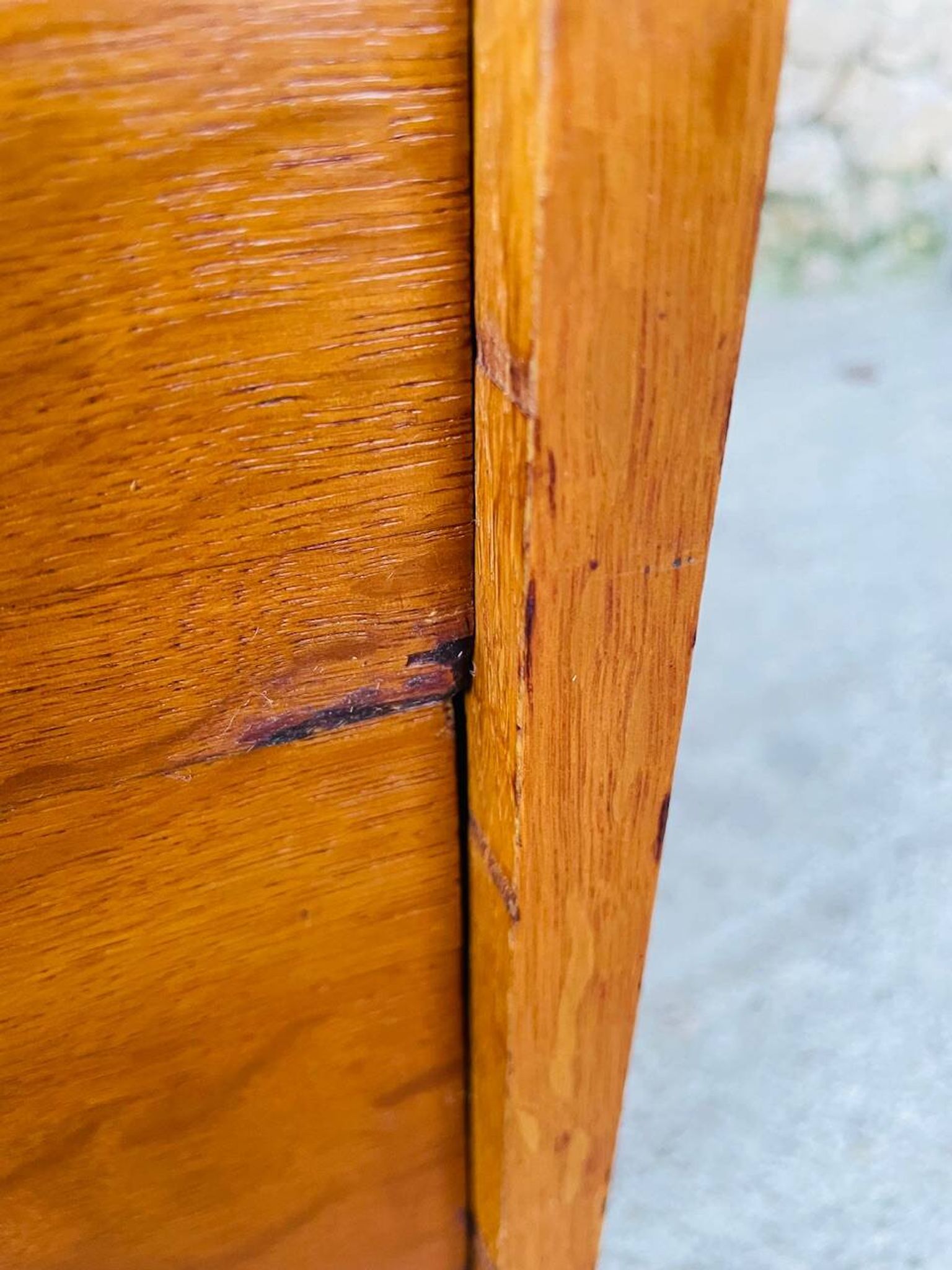Vintage Scandinavian style oak chest of drawers circa 70's