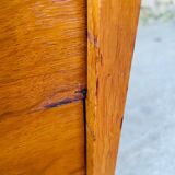 Vintage Scandinavian style oak chest of drawers circa 70's