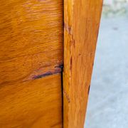 Vintage Scandinavian style oak chest of drawers circa 70's