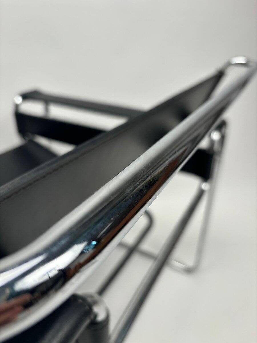 Original Wassily Armchairs attributed to Marcel Breuer for Gavina, 1970s, Set of 2