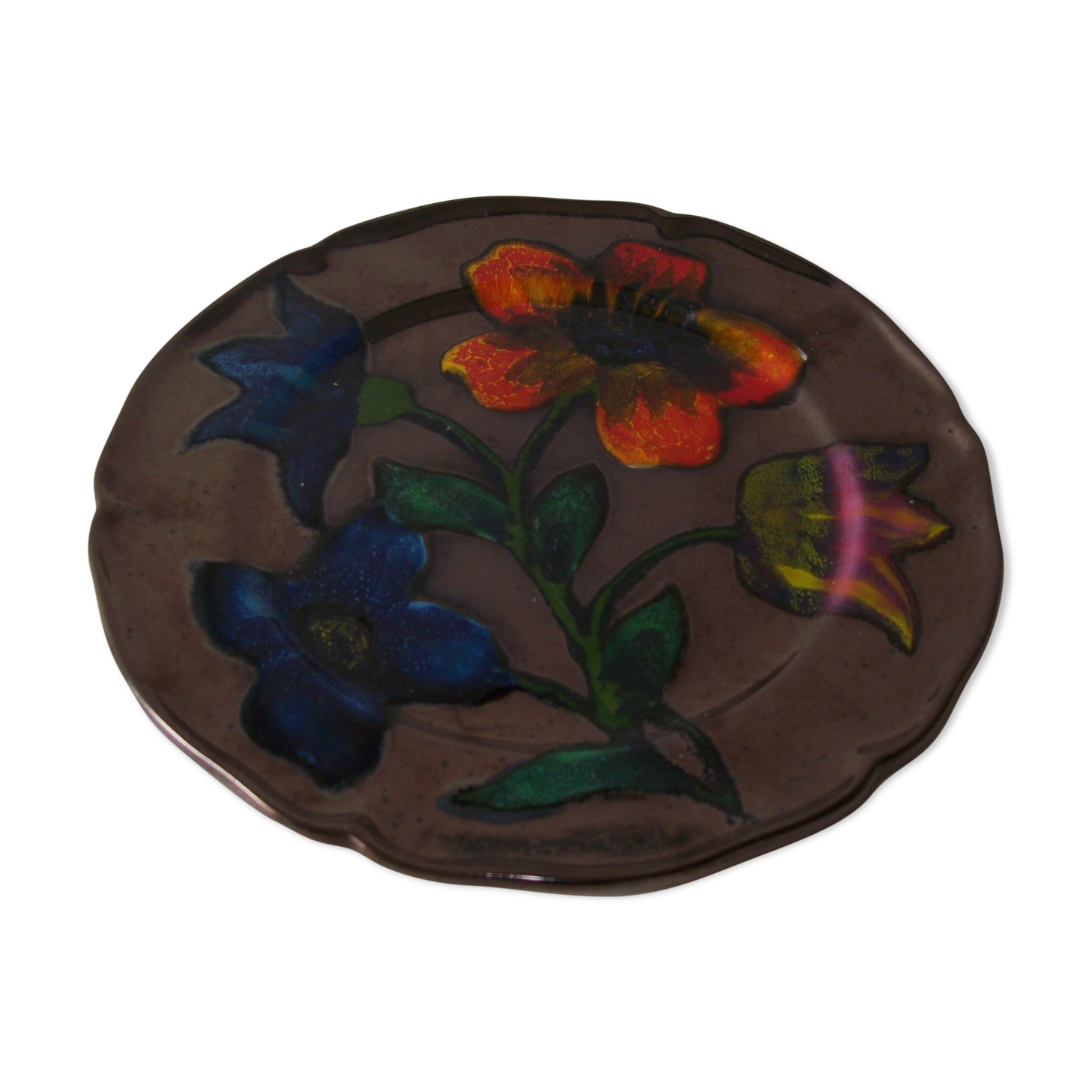 Vintage ceramic plate of ricard workshops