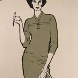 Fashion illustration 1957 by René Gruau