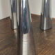 Polished aluminium candle holders, Ehlen Johansson