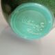 Leon elchinger soufflenheim - red and green ceramic fruit basket with handle