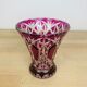 Crystal vase of Saint Louis red