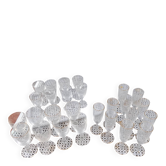 Lot de 27 verres en cristal Saint Louis