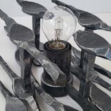 Brutalist wall lamp 1970 vintage