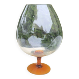 Vase dame jeanne forme verre cognac