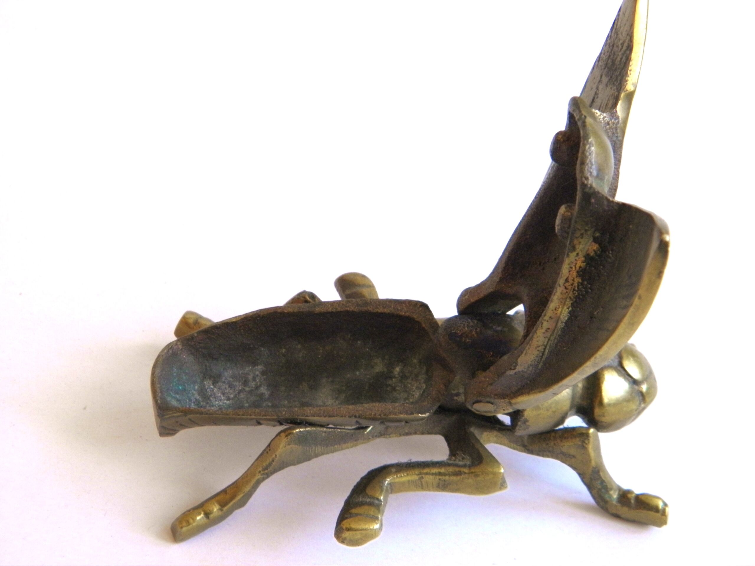 Ashtray "fly" Golden brass