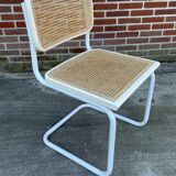 Set of 4 Cesca b32 model chairs in white