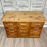 Sideboard or chest of drawers with 11 drawers, craft furniture
