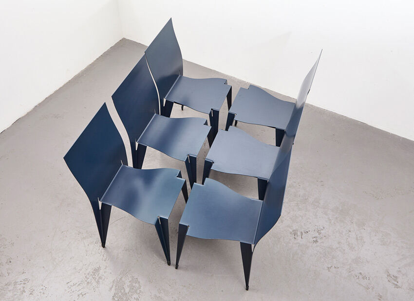 Set of 8 fulfil dining chairs by Mart van Schijndel for Lensvelt 1989