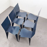 Set of 8 fulfil dining chairs by Mart van Schijndel for Lensvelt 1989