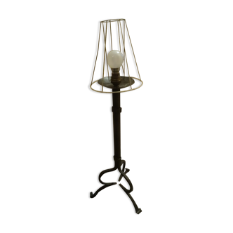 Wrought iron lamp foot