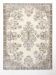 7x9 Cream & Green Floral Pattern Vintage Area Rug, 202x278Cm