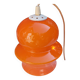 Orange opaline ceiling lamp suspension 1970