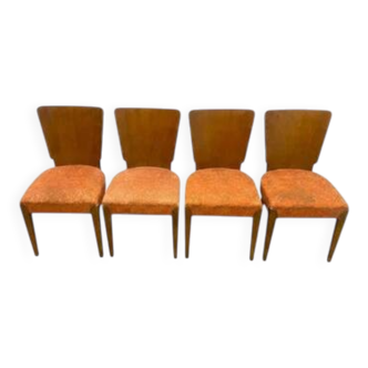 Set of 4 Chairs, Jindřich Halabala, 1960s, Czechoslovakia