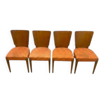 Set of 4 Chairs, Jindřich Halabala, 1960s, Czechoslovakia