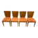 4 chaises par Jindřich Halabala, Tchéquoslovaquie 1960