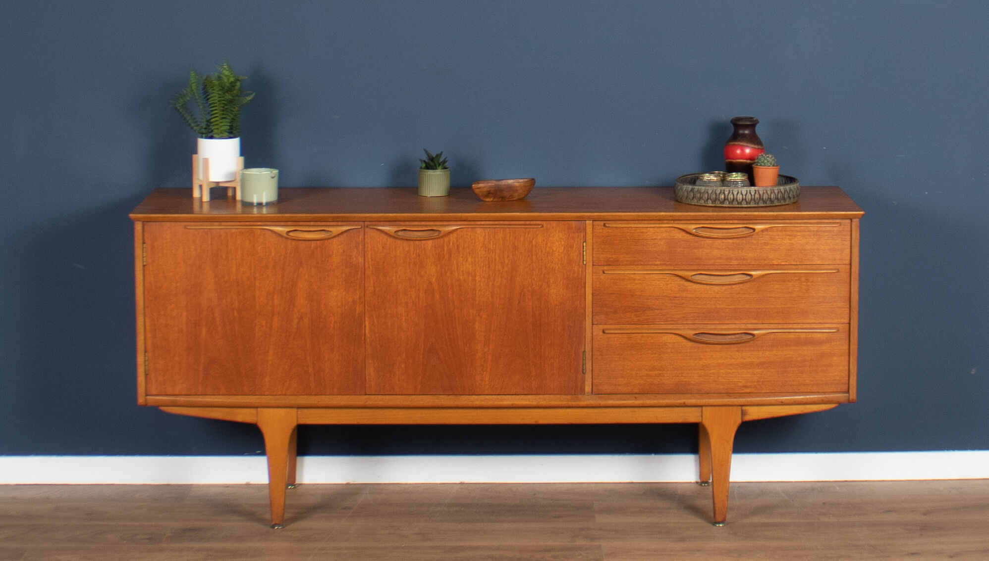 Retro teak 1960s short jentique classic mid century sideboard