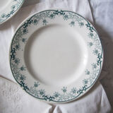 Ancient plates, iron earth, green deco décor