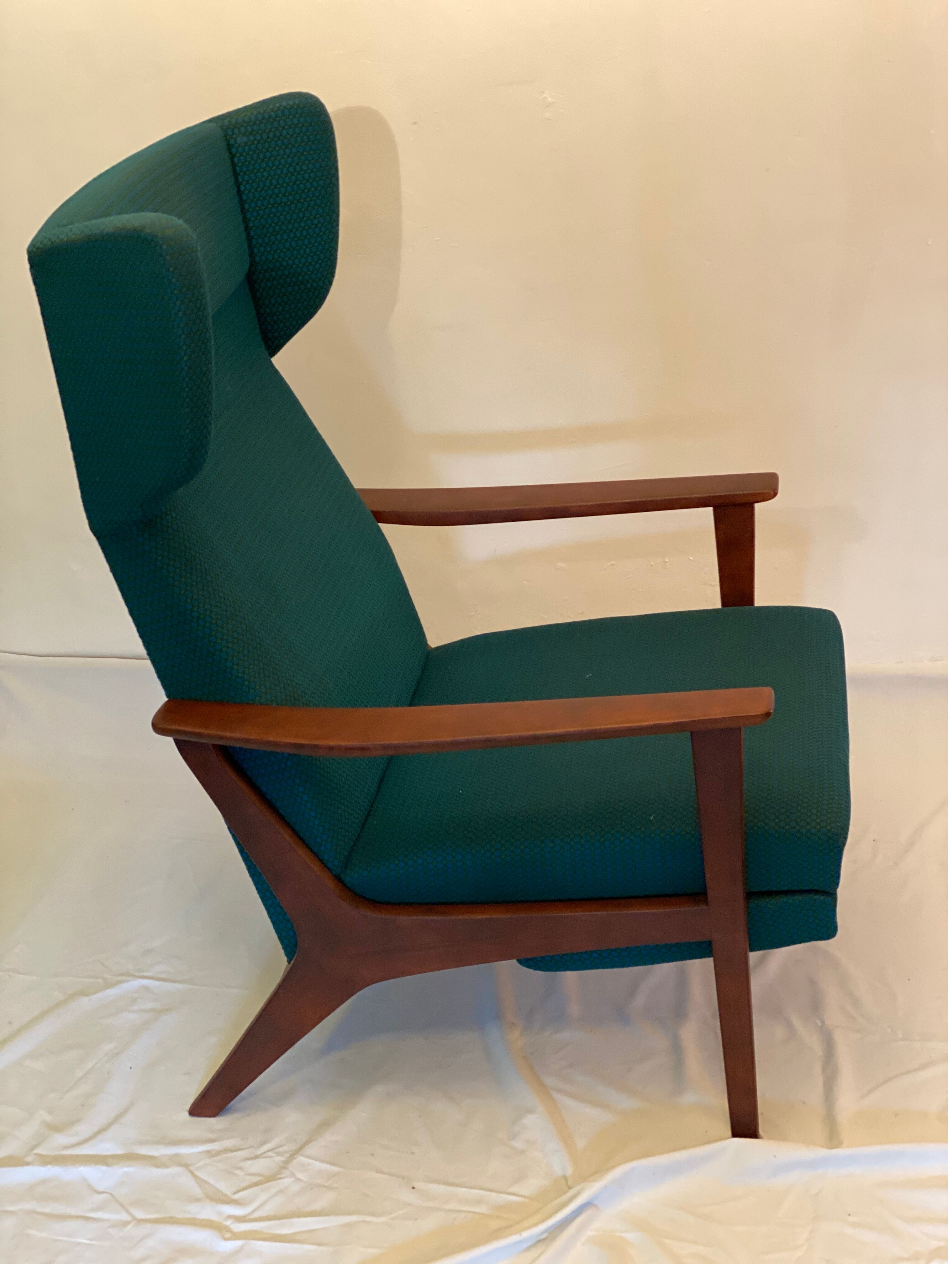 Swedish wingback lounge chair