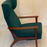 Swedish wingback lounge chair