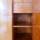 Mid-century modern artisan wardrobe in elm, Sweden, 1940s.
