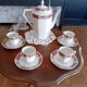 Coffee service set in Limoges porcelain.