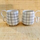 Set of 2 handmade handmade cups