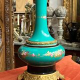 Lamp. Rare turquoise colour. Porcelain, gilded bronze.