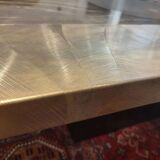 Brass coffee table engraved by Christian Krekels