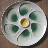 4 assiettes à huîtres 24 cm salins