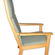 Fauteuil Wegner avec repose-pieds