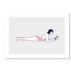 Illustration A4 naiade no. 4/8 bretagne baigneuse mer