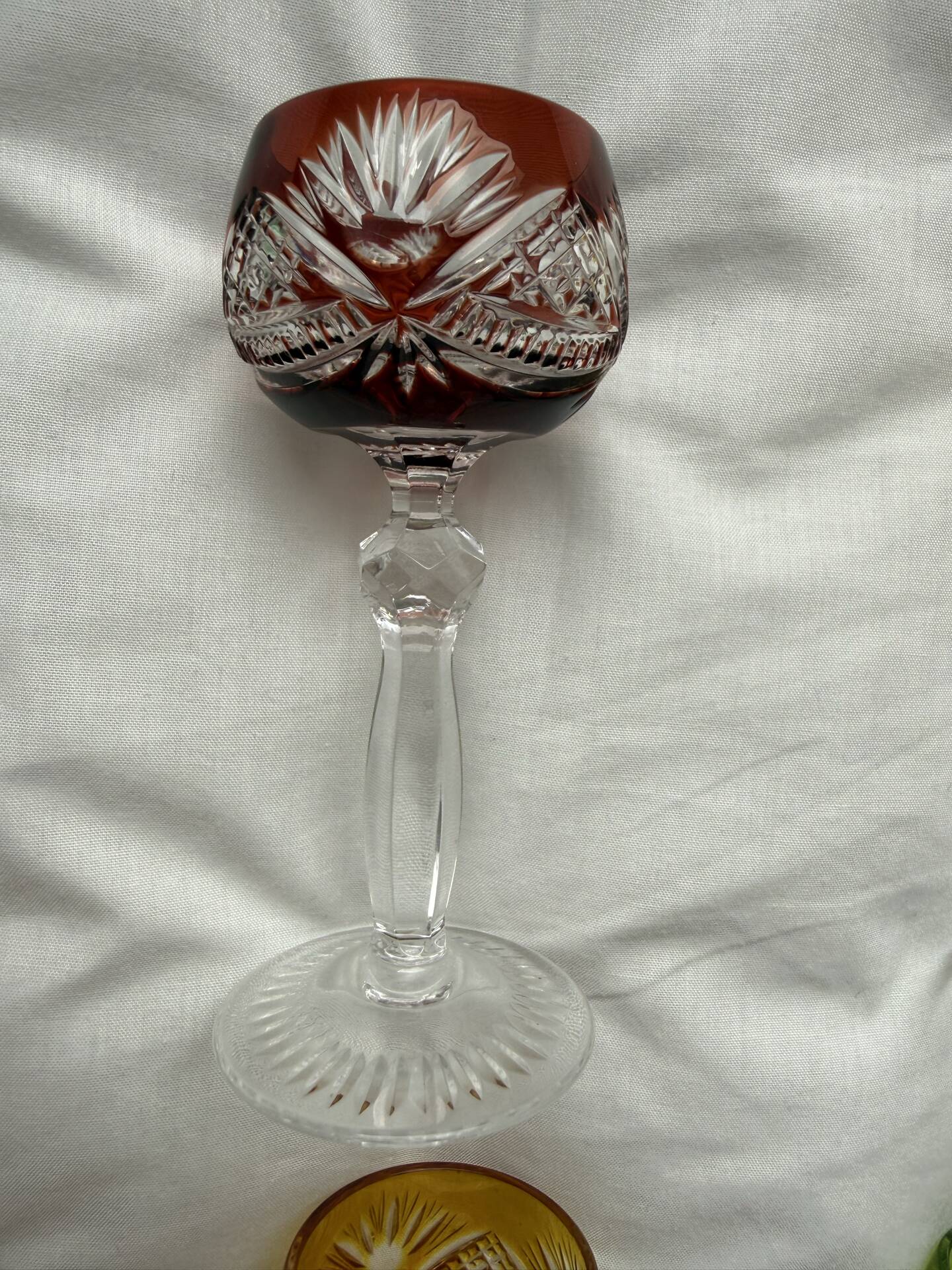 Cut crystal liqueur service – Lead crystal 24% (6 glasses)