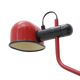 Lampe à pince métallique rouge de F. Fabbian, années 1980