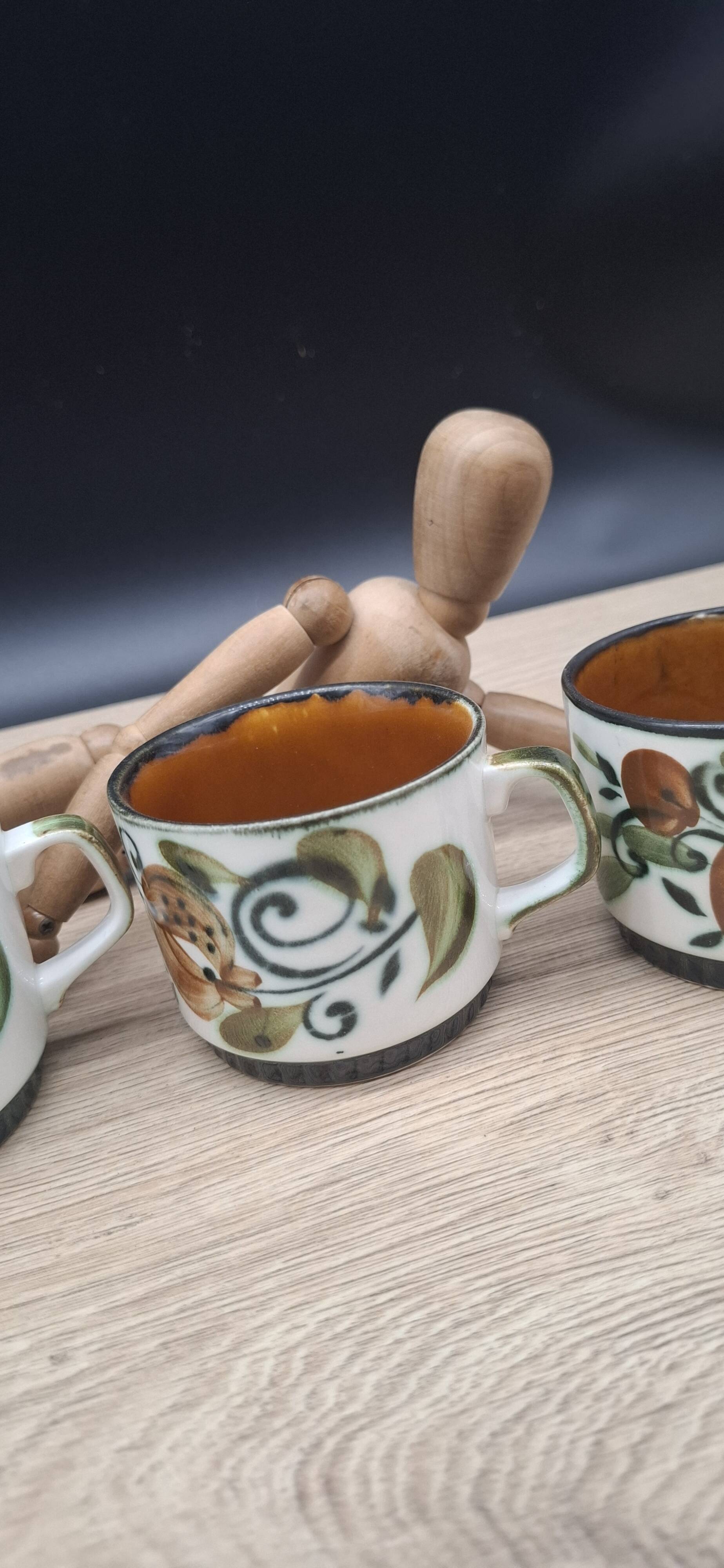 Set of 4 Argenteuil Boch cups 1966