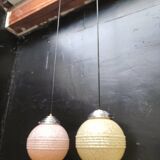 2 glass suspensions from Clichy