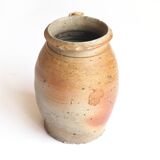 Large stoneware pot with handle