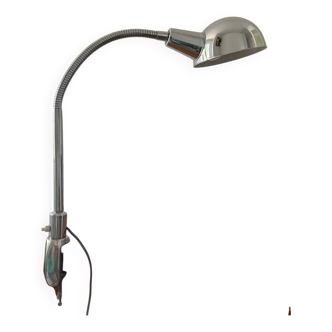 Lampe de bureau style industriel chromée années 60