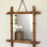 Bamboo barber mirror