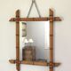 Miroir de barbier façon bambou